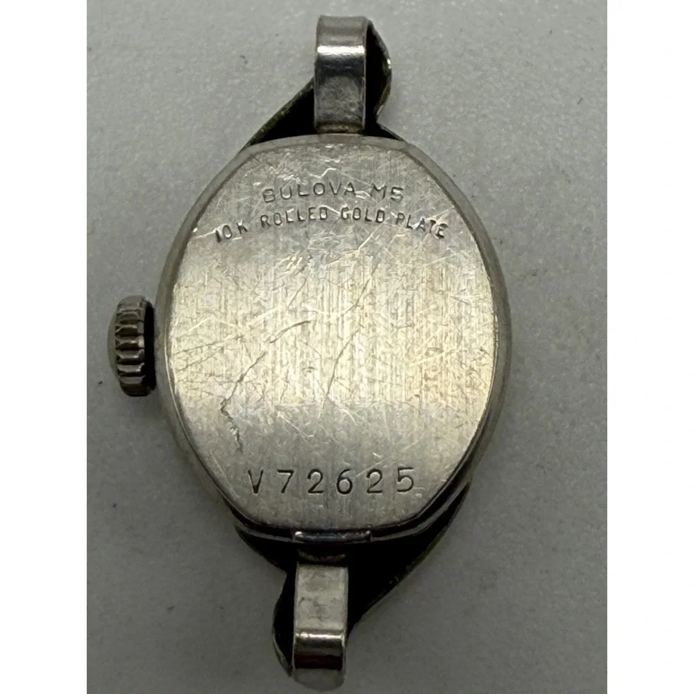 Bulova 1965 No Band Ladies Watch M5 Manual Wind Not Working 10K RGP 13MM